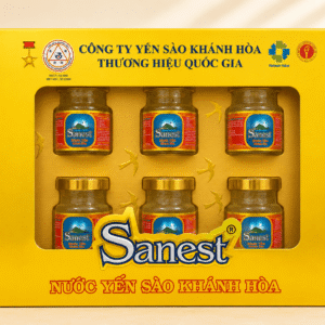 Nước Yến Sào Khánh Hòa Sanest (Hộp Quà 6 Lọ)
