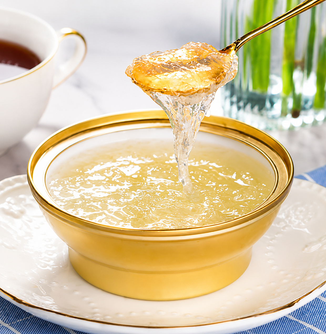 Yến chưng dùng vào buổi sáng